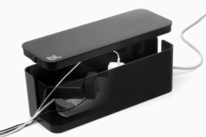 Bluelounge CableBox Cable and Cord Management System - (Black) - Pack of 2 - Image 1